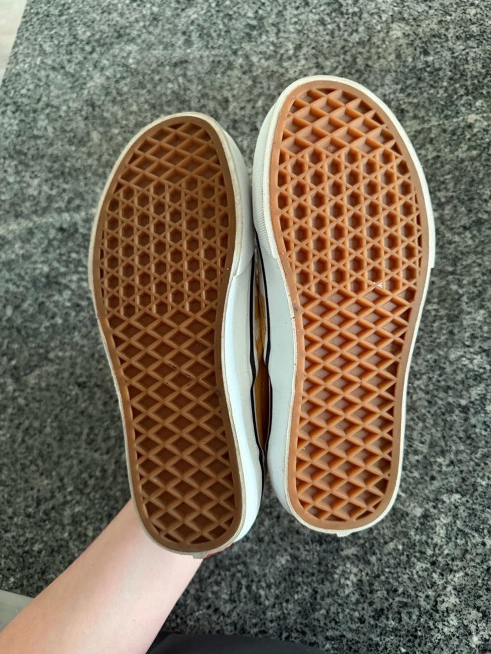 Vans Yellow Checkered Slip On Shoes - Picture 8 of 8